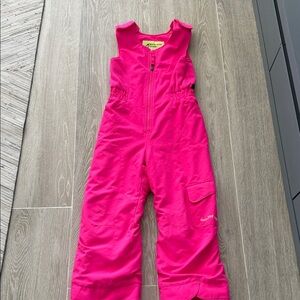 Boulder Gear Girls Bright Pink Snow Bib Jumpsuit